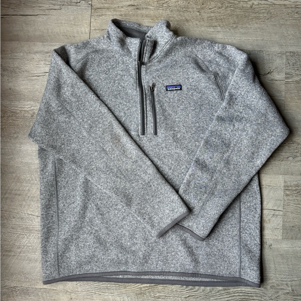 Mens Patagonia Better Sweater quarter zip pullover